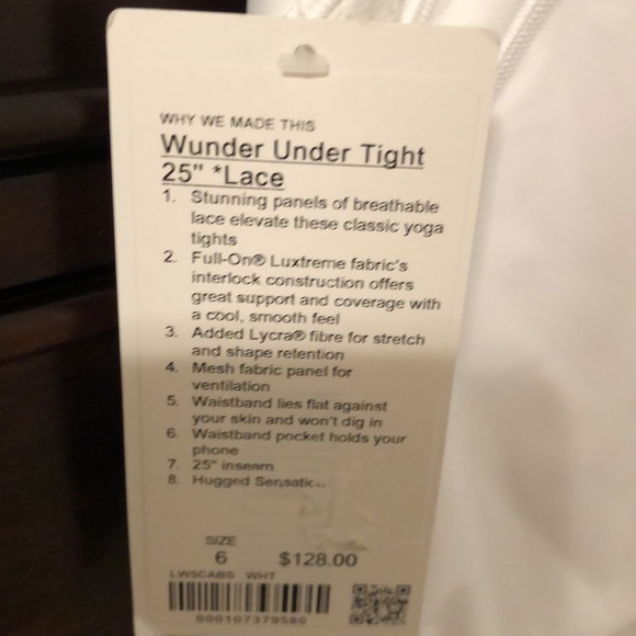 Lululemon wunder under lace NWT - Picture 5 of 5